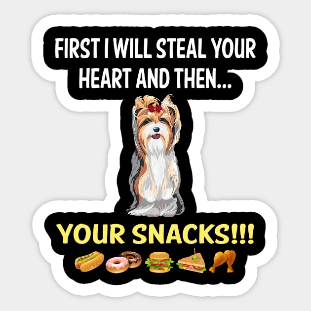 Steal Heart Yorkshire Terrier 54 Sticker by blakelan128